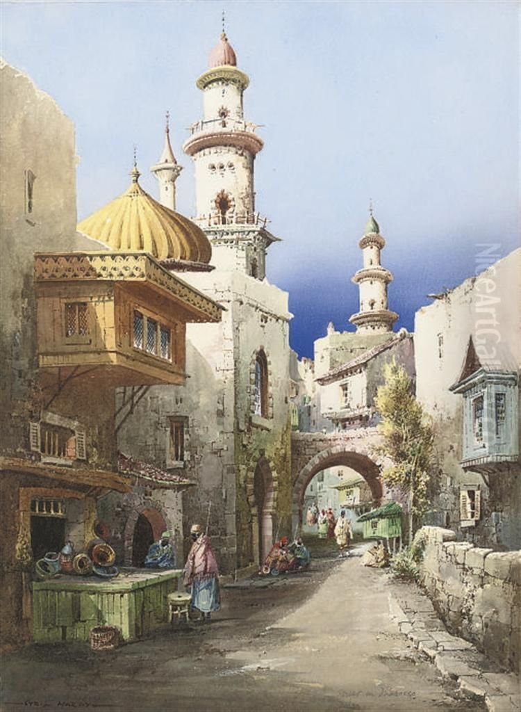 A Street In Morocco Oil Painting by Cyril Hardy