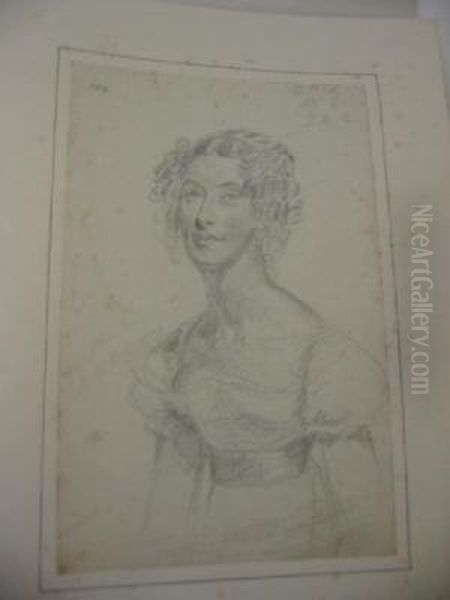 Portrait Of Mrs A Cooke Oil Painting by Hargreaves, Thomas