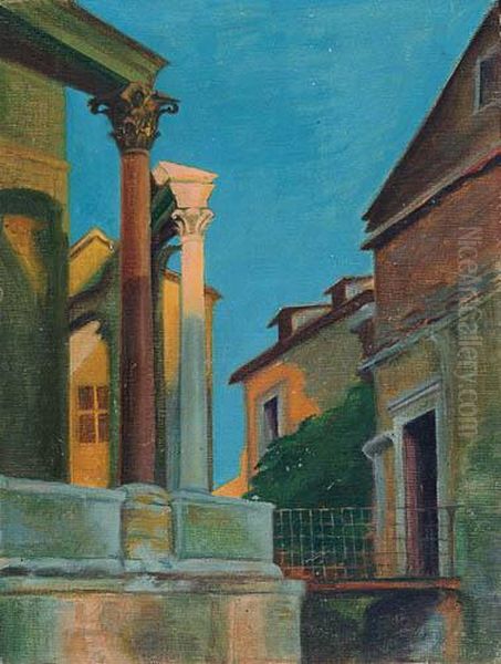 Malowniczy Zaulek W Dalmacji Oil Painting by Anna Harland-Zajaczowska