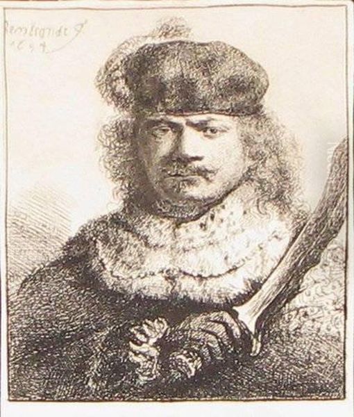 Man With Sword Oil Painting by Harmenszoon van Rijn Rembrandt