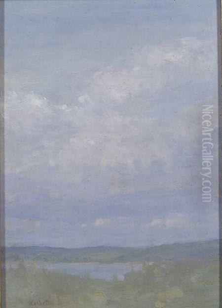 Lake And Sky Oil Painting by Ernest Haskell