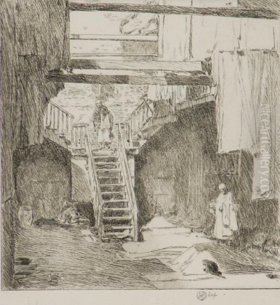 Old Chinatown, San Franciso Oil Painting by Childe Hassam