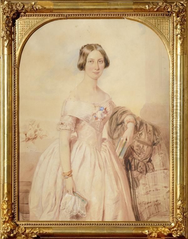 Tutarlaps Lehvikuga Oil Painting by Fritz Thaulow