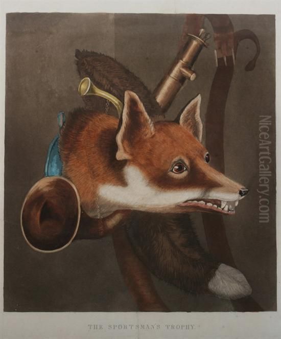 The Sportsman's Trophy Oil Painting by Robert Havell, Jr.