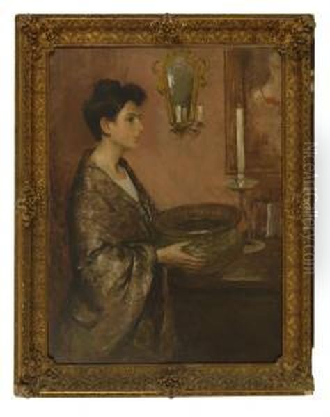 Venetian Lady Oil Painting by Charles Hawthorne