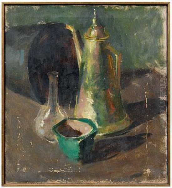 Still Life With Coffeepot Oil Painting by Charles Hawthorne