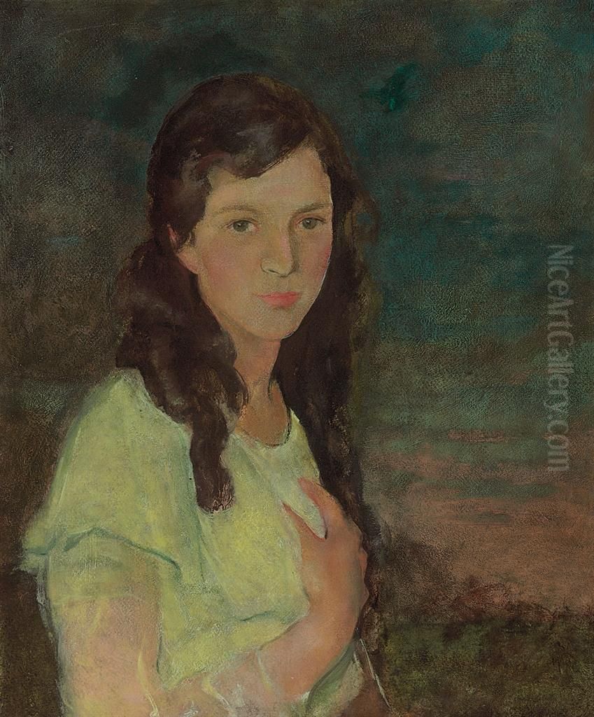 Violet Oil Painting by Charles Hawthorne