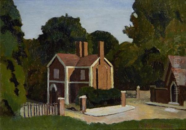Entrance To Morden College, Blackheath Oil Painting by Elwin Hawthorne
