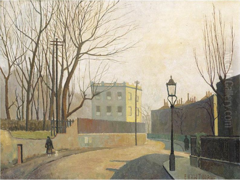 Canonbury Grove, Highbury Oil Painting by Elwin Hawthorne