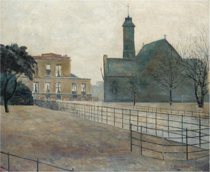 St Mark's Church, Victoria Park Oil Painting by Elwin Hawthorne