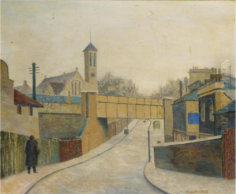 Wick Lane, Hackney, London Oil Painting by Elwin Hawthorne