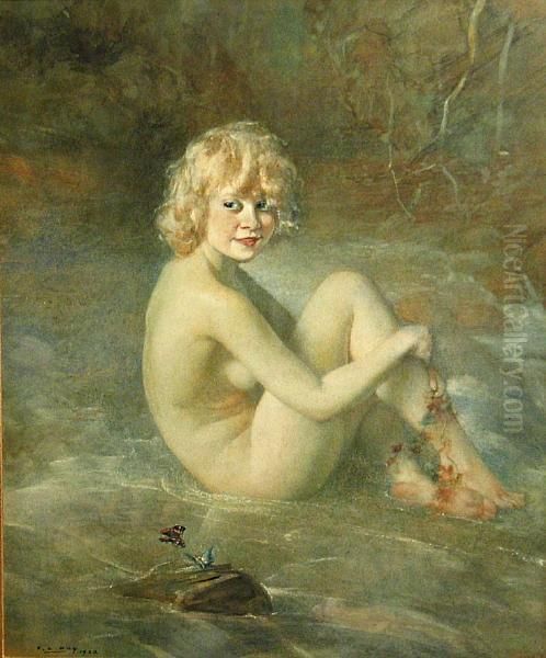 Les Papillons Oil Painting by Peter Alexander Hay