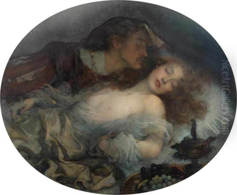 The Eve Of St. Agnes Oil Painting by Peter Alexander Hay