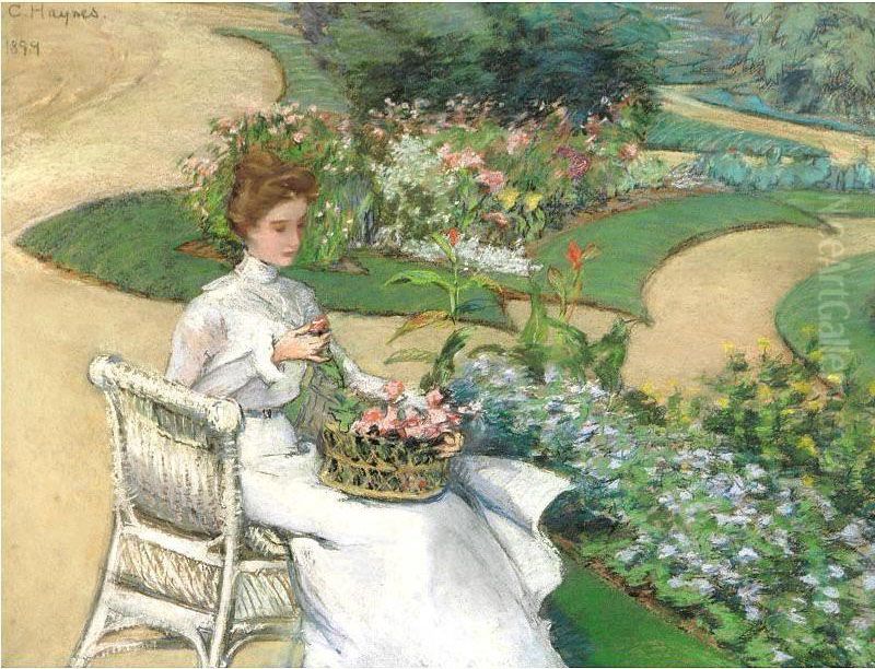 A Pleasant Occupation Oil Painting by Caroline Coventry Haynes