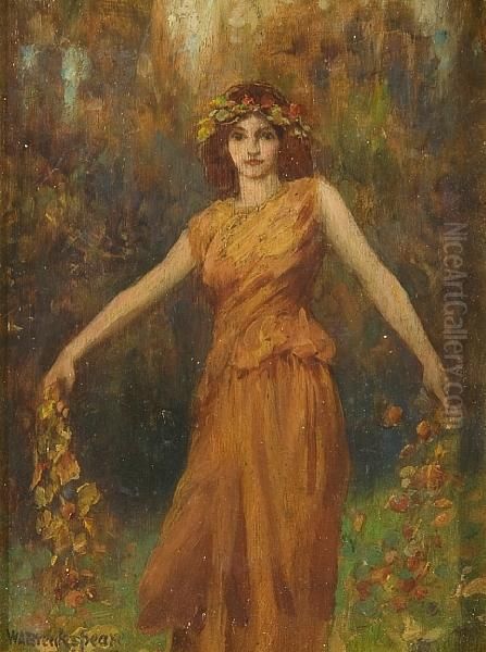 Autumn Maiden Oil Painting by William Hayward Brakspeare