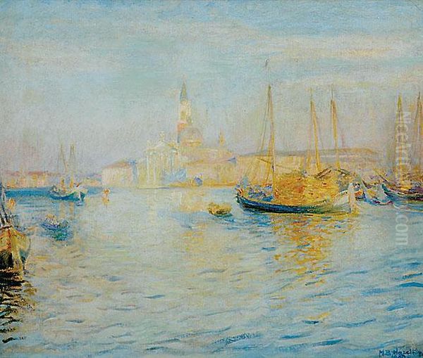 Venice Grand Canal Oil Painting by Mary Brewster Hazelton
