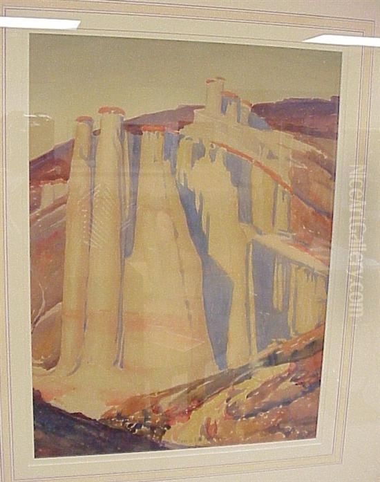 Untitled Oil Painting by Bessie Ella Hazen