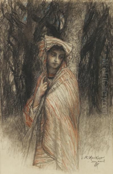 L'italienne Oil Painting by Ernest Hebert