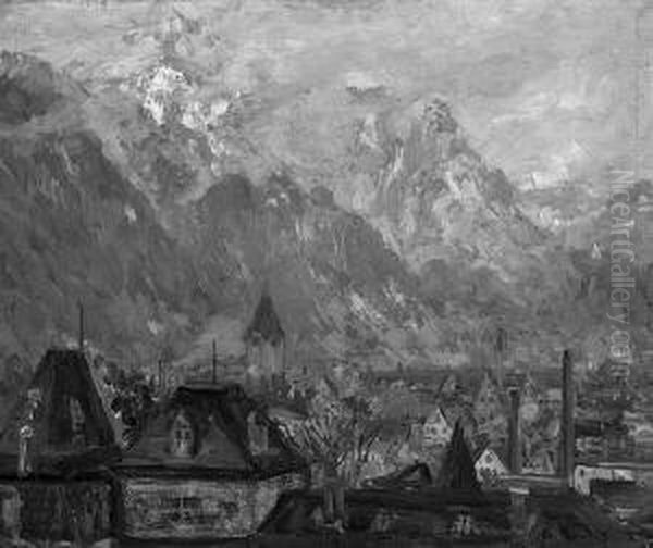 Blick Auf Garmisch Oil Painting by Hans Heider