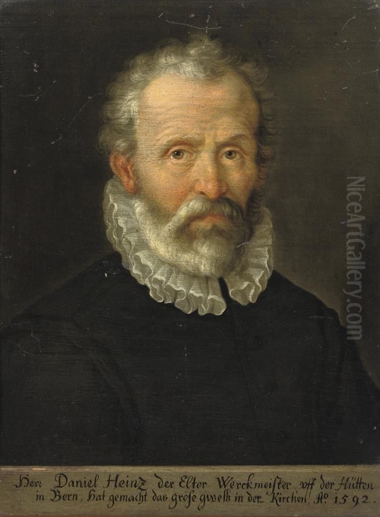 Portrait Of Daniel Heinz Oil Painting by Joseph Heinz I