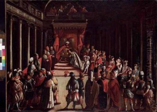Incoronazione Della Regina Cornaro Oil Painting by Joseph the Younger Heintz