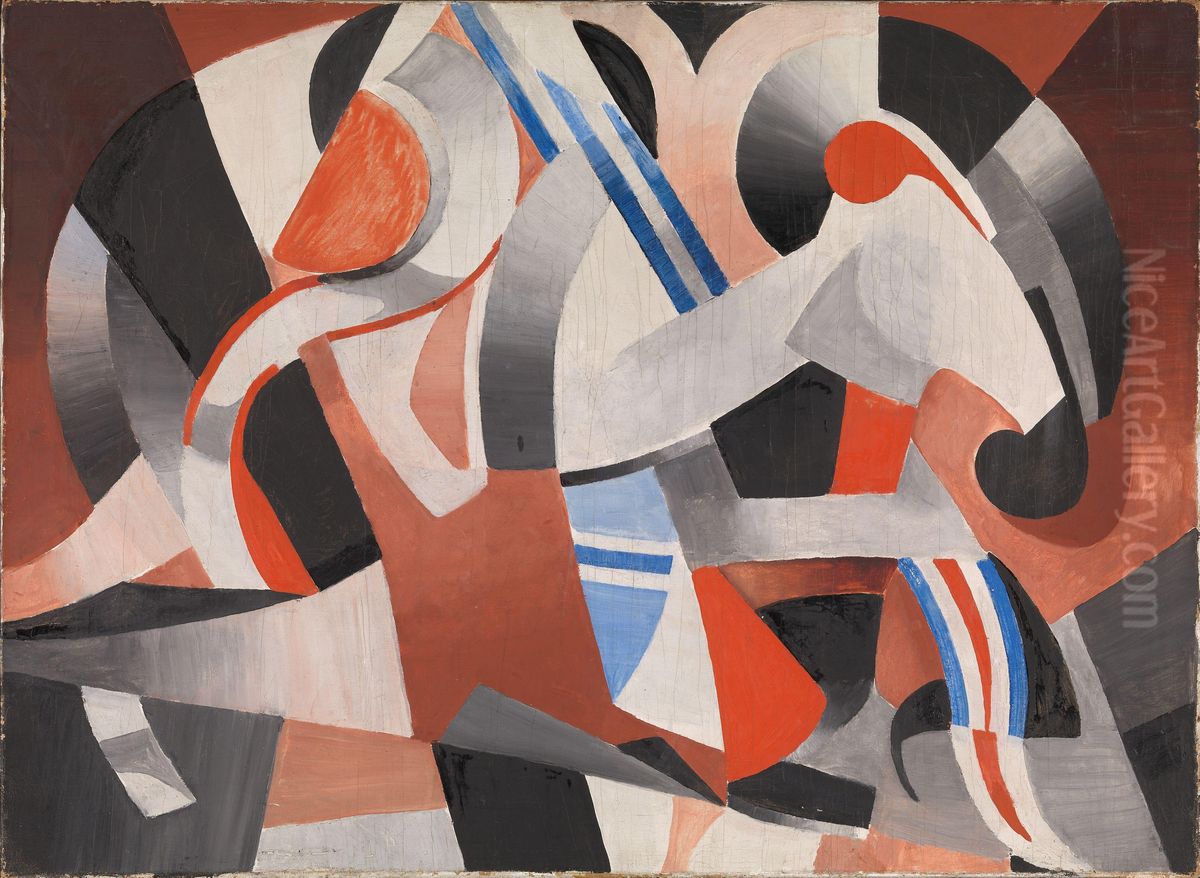 Composition Oil Painting by Thorvald Hellesen