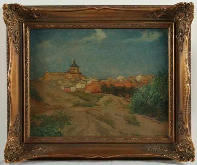 Toledo Oil Painting by Wilhelm Hempfing