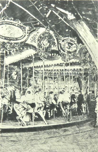 Carousel Oil Painting by Henderson, James