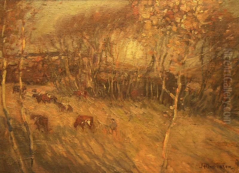 Evening Lights Oil Painting by Henderson, James