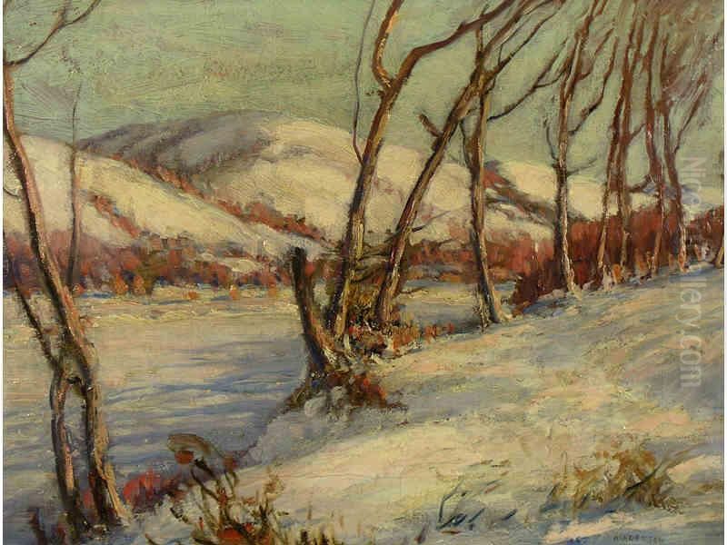 Winter, Qu'appelle Valley Sask Oil Painting by Henderson, James