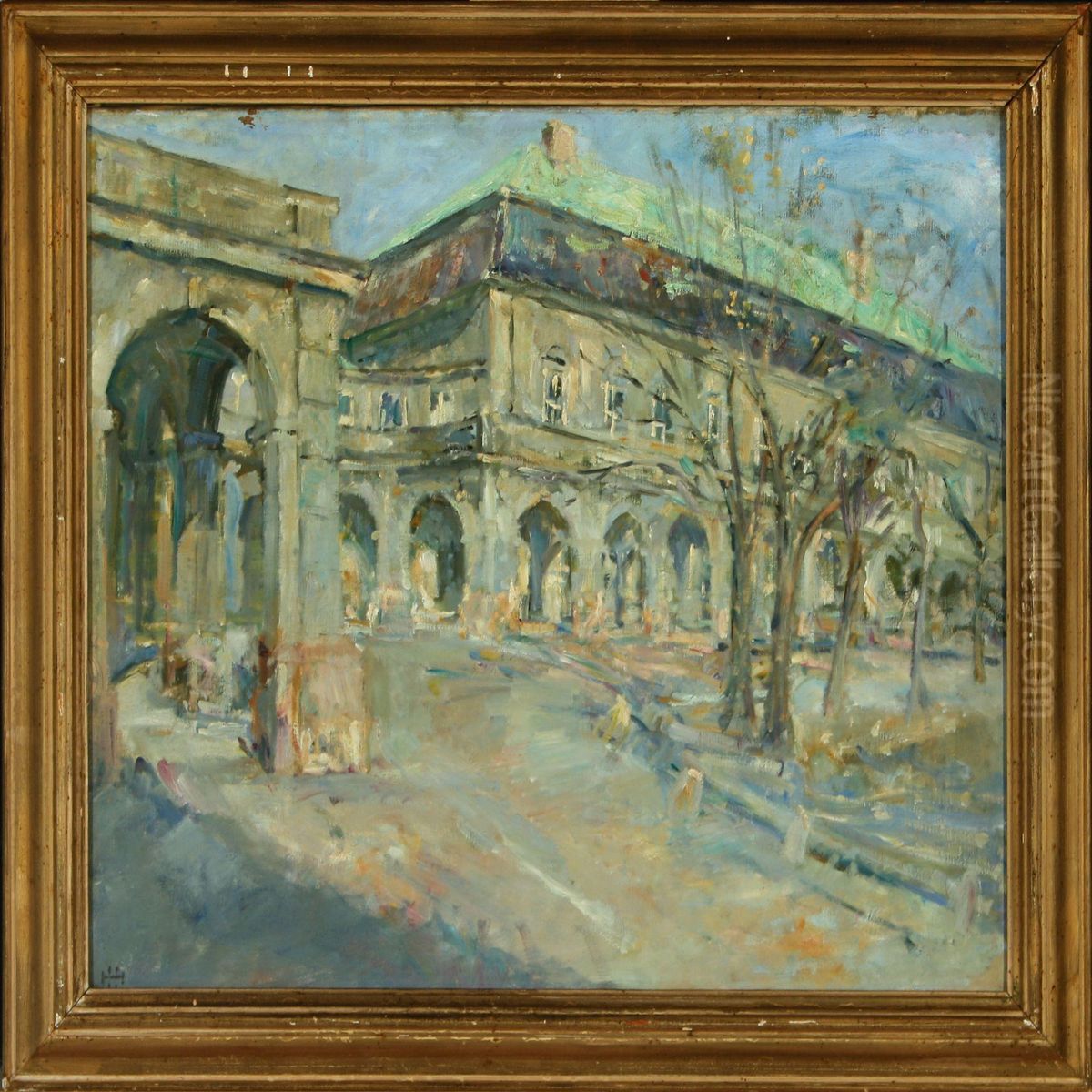 View From Riding Ground At Christiansborg, Copenhagen Oil Painting by Hans Henningsen