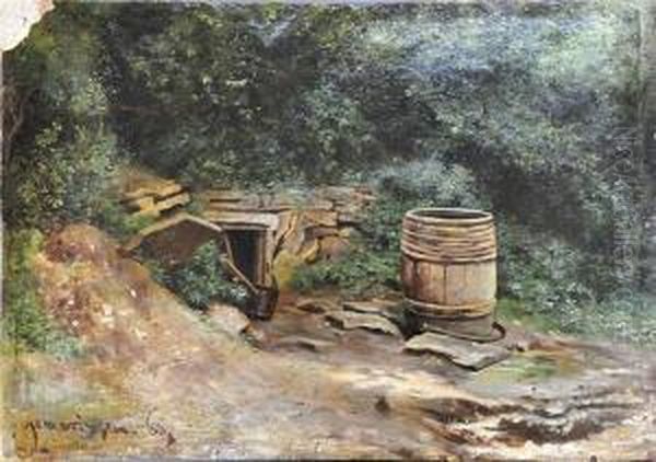 Gomaringen Oil Painting by Carl Hertel