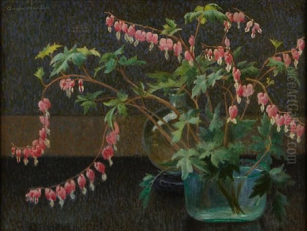 Flowers In A Vase Oil Painting by Adele Herter