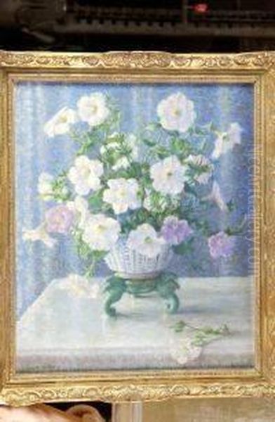 Bouquet Oil Painting by Adele Herter