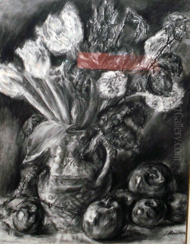 Les Tulipes Oil Painting by Louise Hervieu