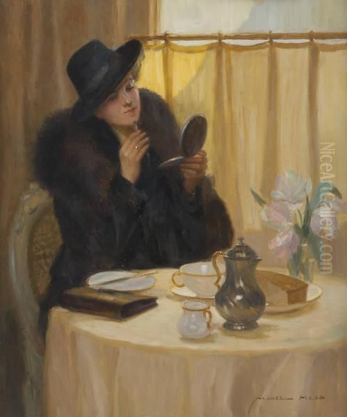 Satisfaction Oil Painting by Marcel Hess