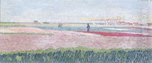 Bulb Fields, Zeeland Oil Painting by Jan Heyse
