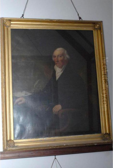 Portrait Of Wilfred Reed Oil Painting by Anton Hickel