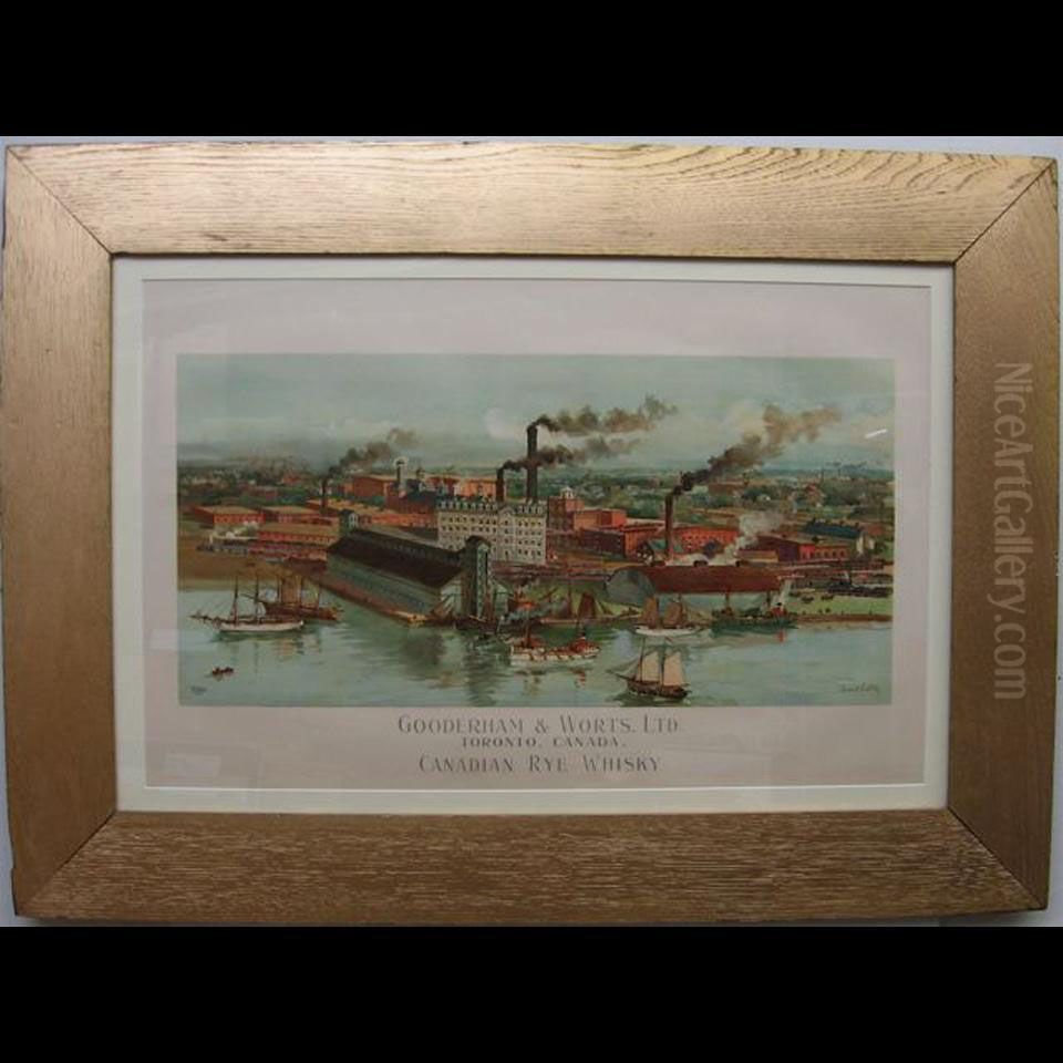 Gooderham & Worts Ltd. Oil Painting by Arthur H. Hider