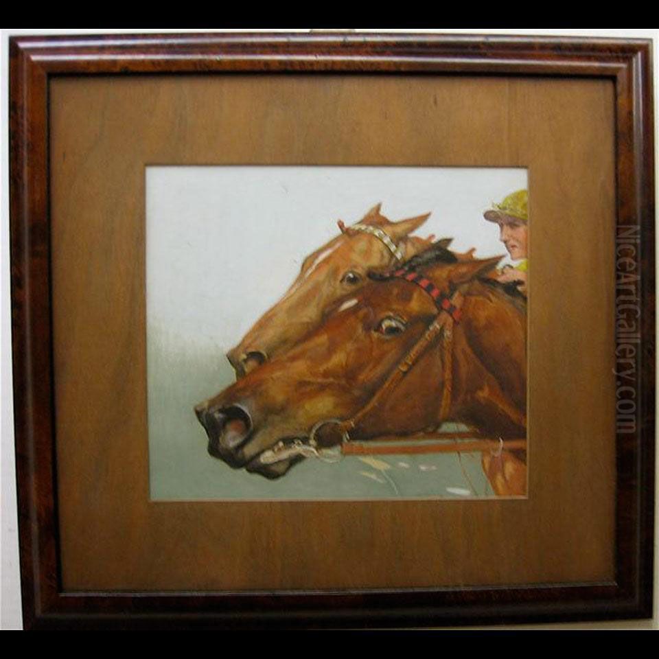 By A Nose Oil Painting by Arthur H. Hider
