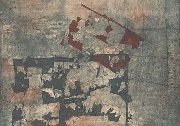 Lightning Oil Painting by Charles Hill