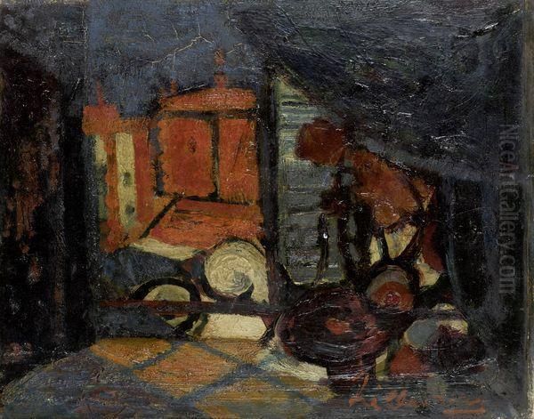 Sans Titre Oil Painting by Georges Hillaireau