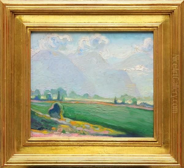 View Of The Valley Oil Painting by Anna Althea Hills