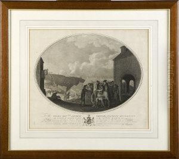 Depiction Of The Manufacture Of Linen In Ireland Oil Painting by William Hincks