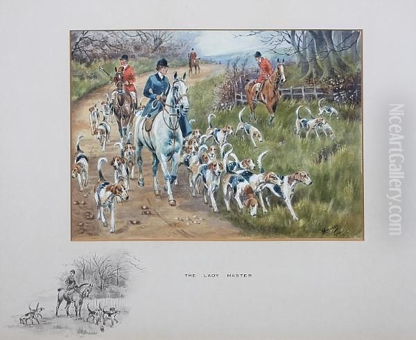 The Lady Master Oil Painting by J. Hindley