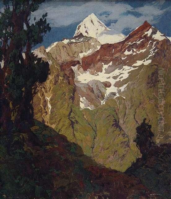 Zermatt 12.7.31 Oil Painting by Hugo Hodina Hodiener