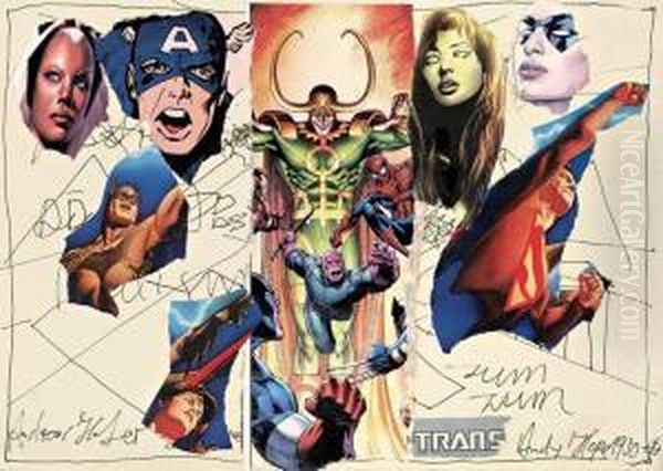 Ohne Titel Oil Painting by Andreas Hofer