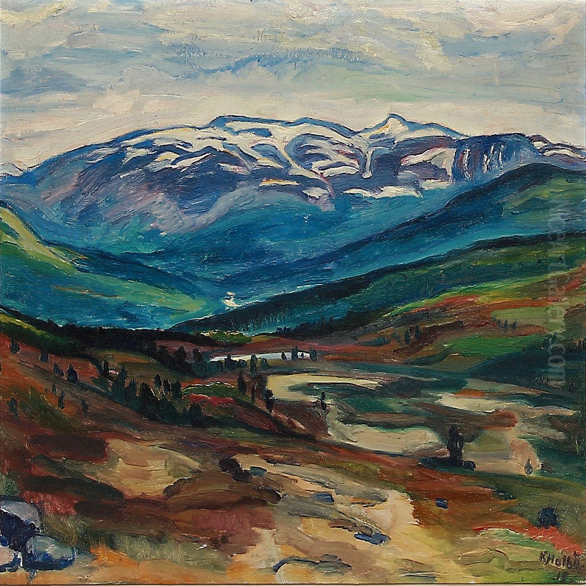 Utsikt Mot Marudalen Oil Painting by Kristen Holbo