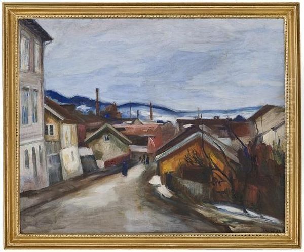 Evening, Spring Lillehammer Oil Painting by Kristen Holbo