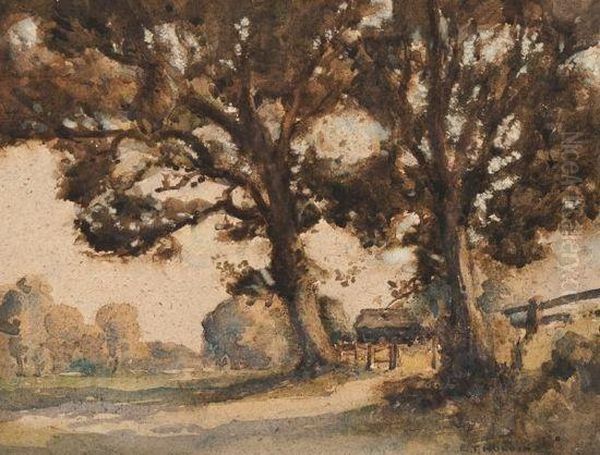 Evening Glow Oil Painting by Edgar Thomas Holding